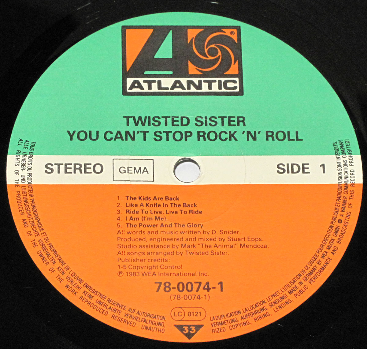 High Resolution Photos of twisted sister you cant stop germany gema only 